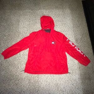 Tommy Hilfiger Red Hooded Jacket